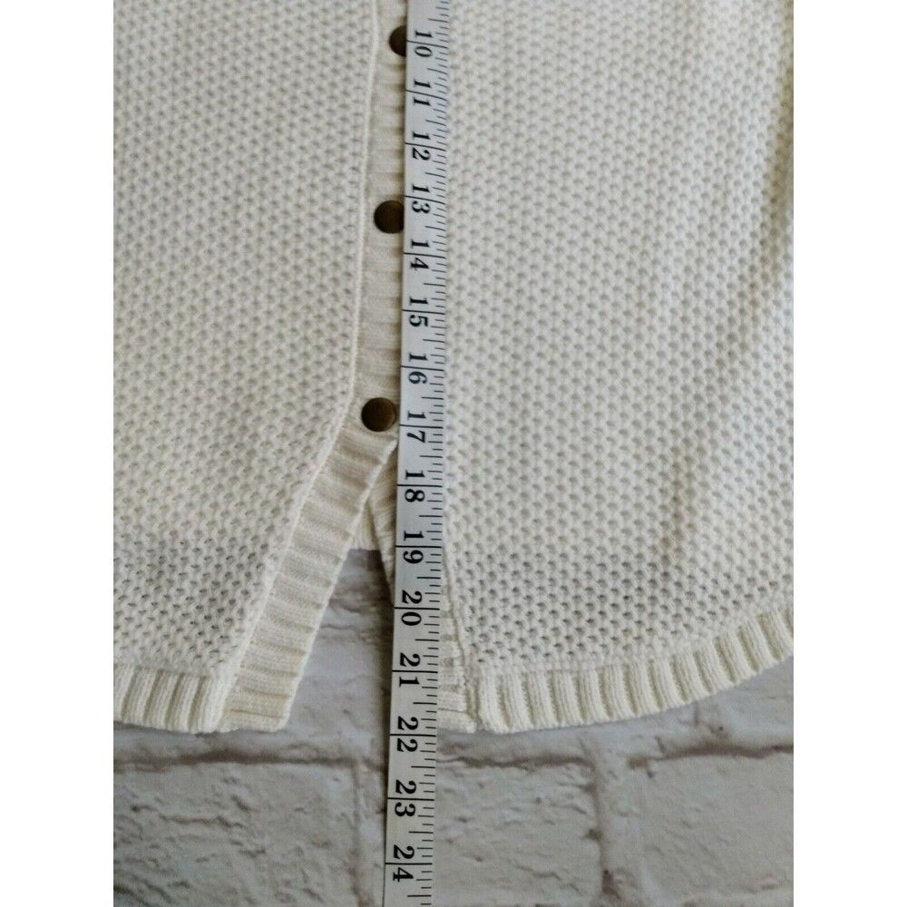 Kaisely Summer Sweater Girl's Size XXL/16 Buttoned Back Studded Cream - Picture 7 of 8